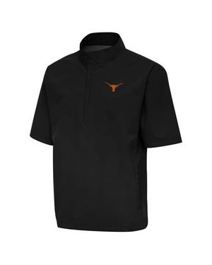 Antigua Texas Longhorns Brisk Quarter-Zip Windbreaker - Black