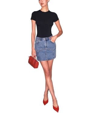 Fleur du Mal Organic Cotton T-Shirt Bodysuit - Black