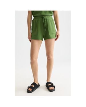 Scotch & Soda Drawstring Waist Shorts - Green