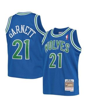 Mitchell & Ness Youth Kevin Garnett Minnesota Timberwolves 1995-96 Hardwood Classics Swingman Jersey - Blue