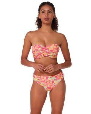 Sunsets Loretta Bandeau Bikini Swimsuit Top - Red