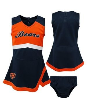 Outerstuff Girls Toddler Chicago Bears Cheer Captain Dress With Bloomers - Blue