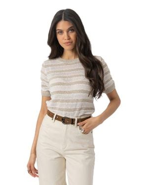 Saint + Sofia Fearne Knit Tee - Natural