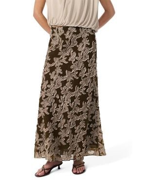 Rag & Bone Wren Print Maxi A-Line Skirt - Brown