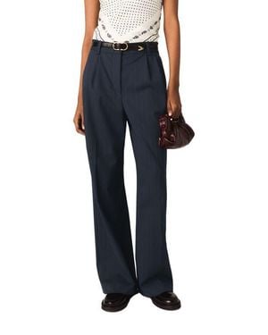 Maje Striped Suit Pants - Black
