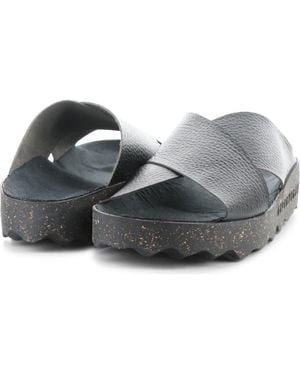 ASPORTUGUESAS Cross Slide Sandal - Gray