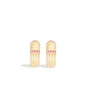 Campbell + Charlotte Found Ribbed Huggie - Metallic