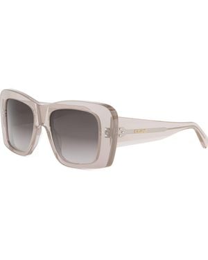 Celine Bold 3 Dots 53Mm Geometric Sunglasses - Gray