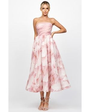 Bariano Briee Strapless Midi - Pink