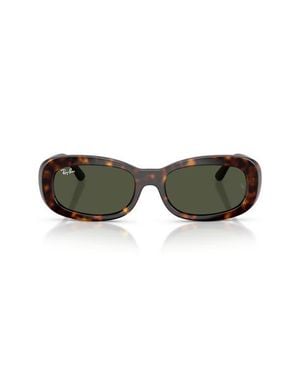 Ray-Ban 56Mm Oval Sunglasses - Green