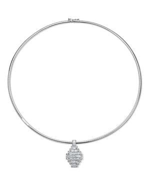 Mindi Mond Diamond Empire Choker Necklace - Metallic