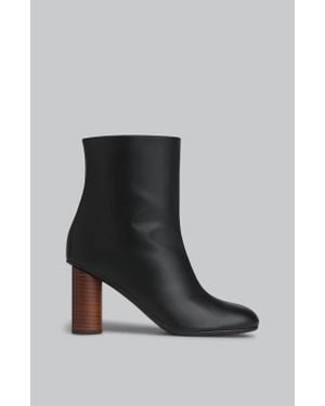 Co. Front Seam Ankle Boot - Black