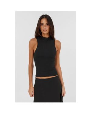 Sasha Therese Adeline Tank - Black