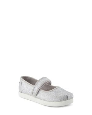 TOMS Kids' Nora Mary Jane Flat - White