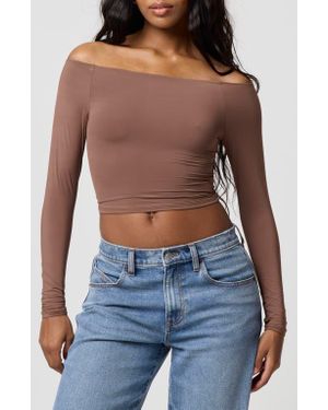 Florence By Mills Softie Flex Long Sleeve Top - Blue