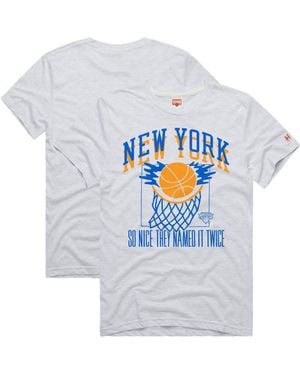 Homage New York Knicks Hometown Edition Tri-Blend T-Shirt - Blue