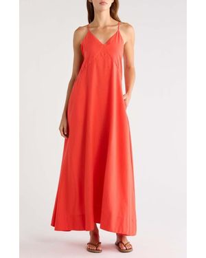 Elan Sleeveless Cover-Up Maxi Dress - Red