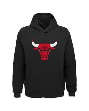 Outerstuff Youth Chicago Bulls Primary Logo Pullover Hoodie - Black