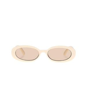 Le Specs Outta Love 51Mm Oval Sunglasses - Natural