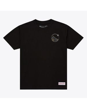 Mitchell & Ness Golden State Warriors Airbrush T-Shirt - Black