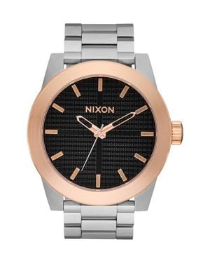Nixon Corporal Two-Tone Bracelet Watch, 48Mm - Gray