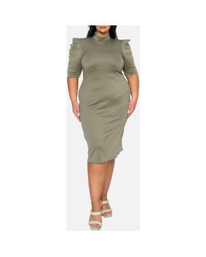 L I V D Astra Sheath Dress - Green