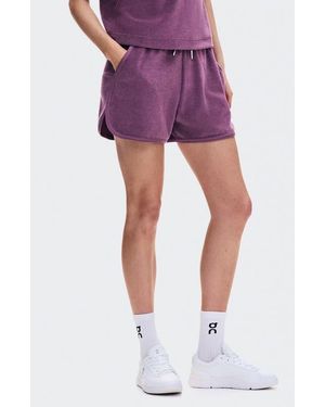 On Shoes Courtside Terry Shorts - Purple