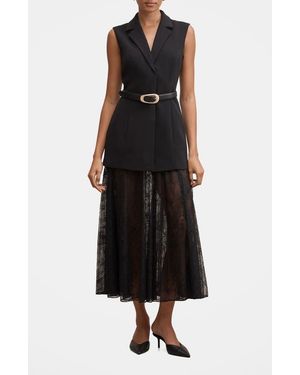 EVER NEW Shanae Belted Lace Maxi Dress - Black