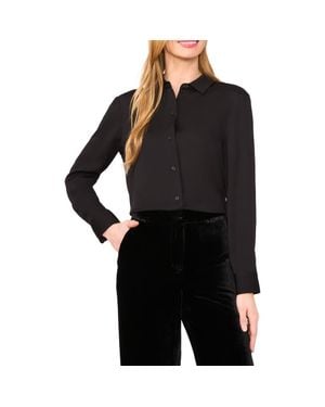 Ted Baker Long Sleeve Georgette Button-Up Shirt - Black