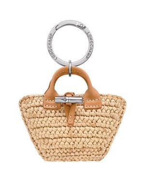 Longchamp Raffia Handbag Charm - Multicolor
