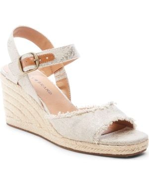 Lucky Brand Mindra Espadrille Wedge Sandal - Metallic