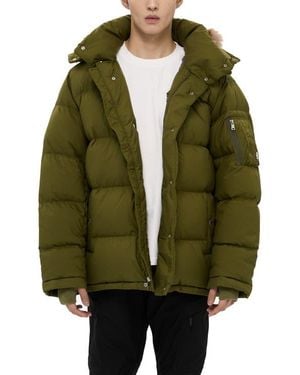 Alpha Style Minto Detachable Hood Puffer - Green