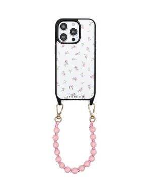 Cordée Cases Peony Picnic Phone Wristlet Set - White