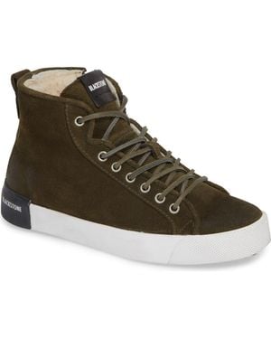 Blackstone Ql70 Genuine Shearling Lined Sneaker - Brown