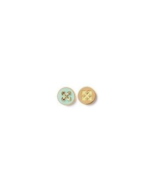Off-White c/o Virgil Abloh Arrow Button Studs Earrings - White