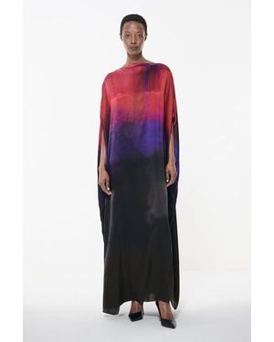 eem Gradient Printed Kaftan - Red