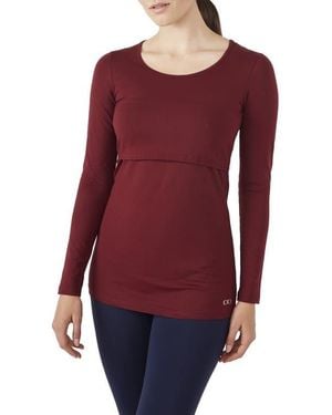 Modern Eternity Maternity Maternity/Nursing Tee - Red