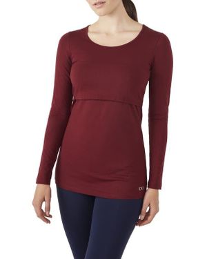 Modern Eternity Maternity/Nursing Tee - Red