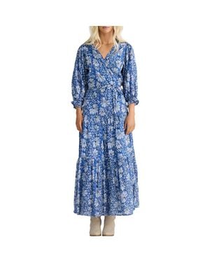 Talisman the Label Tara Wrap Dress - Blue