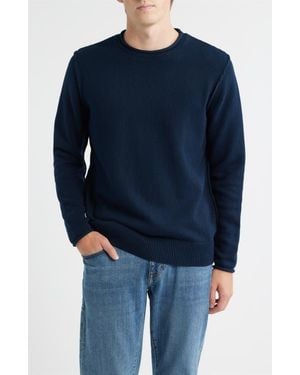 Schott Nyc Lightweight Cotton Sweater - Blue