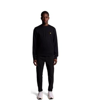 Lyle & Scott Crew Neck Long Sleeve Fly Fleece - Black
