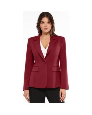 Popilush Shape-Sculpting Fitted Jacket - Red
