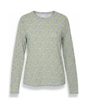 Noni Daily Soft Knit Long Sleeve Raw Edge T-Shirt - Green
