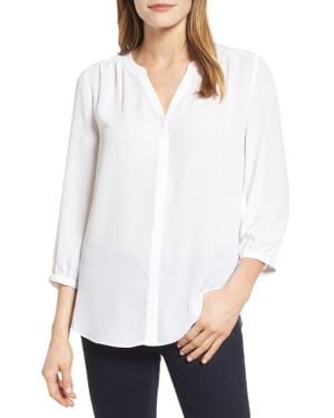 NYDJ Pintuck Blouse - White