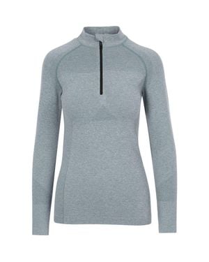 Trespass Pelina Half Zip Long-Sleeved Active Top - Blue