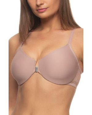 Felina Tempting Underwire Minimizer Bra - Brown