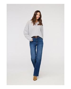 DUER Performance Denim High Rise Straight - Blue