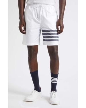 Thom Browne 4-Bar Rugby Shorts - White