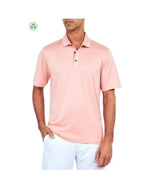 Con.struct Regular Fit Solid Recycled Performance Golf Polo - Pink