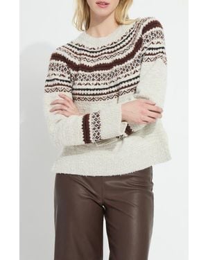 Lyssé Harriet Fair Isle Sweater - Gray